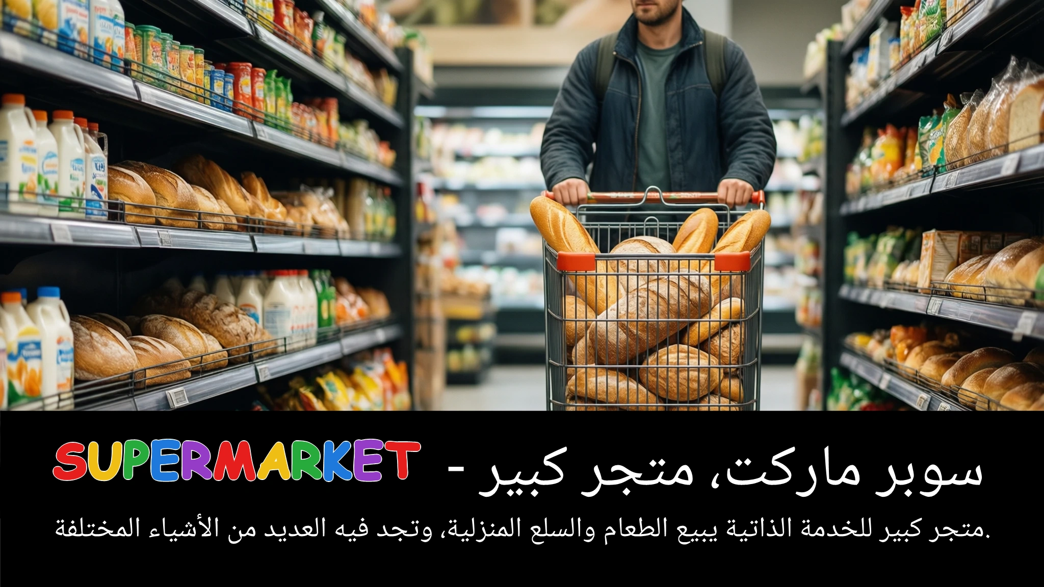 Arabic Illustration for supermarket
